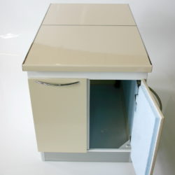 Base cabinet for two compressors