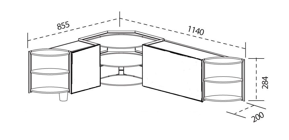 Dispenser, Corner dispenser with image printing