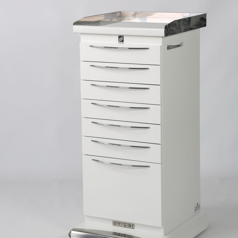 Mobile cabinet on platform (polymer coating)