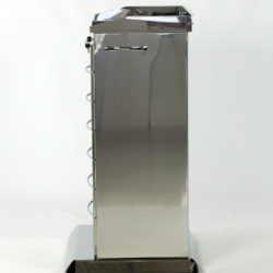 Stainless steel mobile cabinet on platform